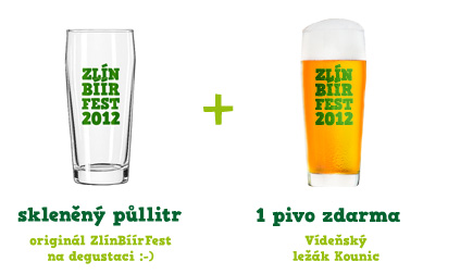 Pivo a sklenice